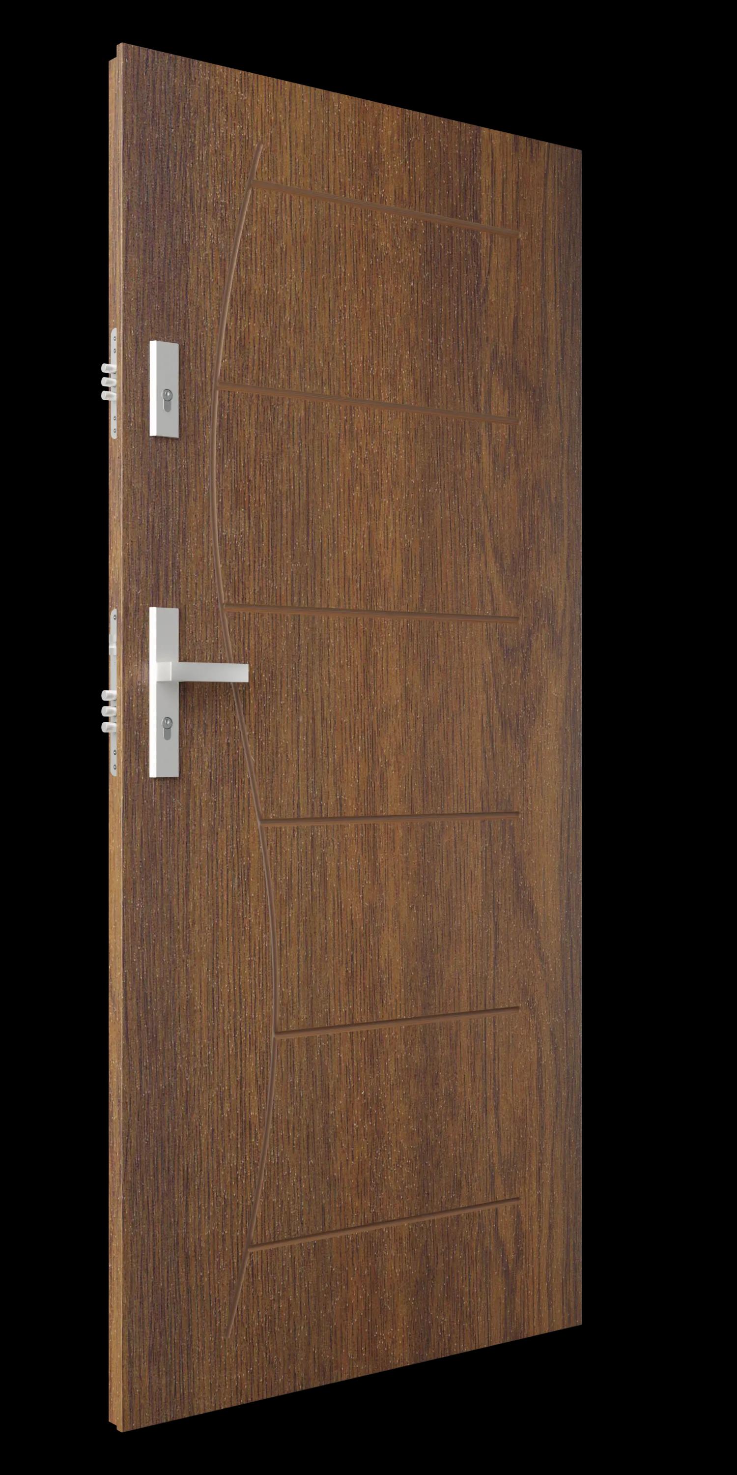 Zdjęcie przedstawia drzwi T43 ciemny orzech