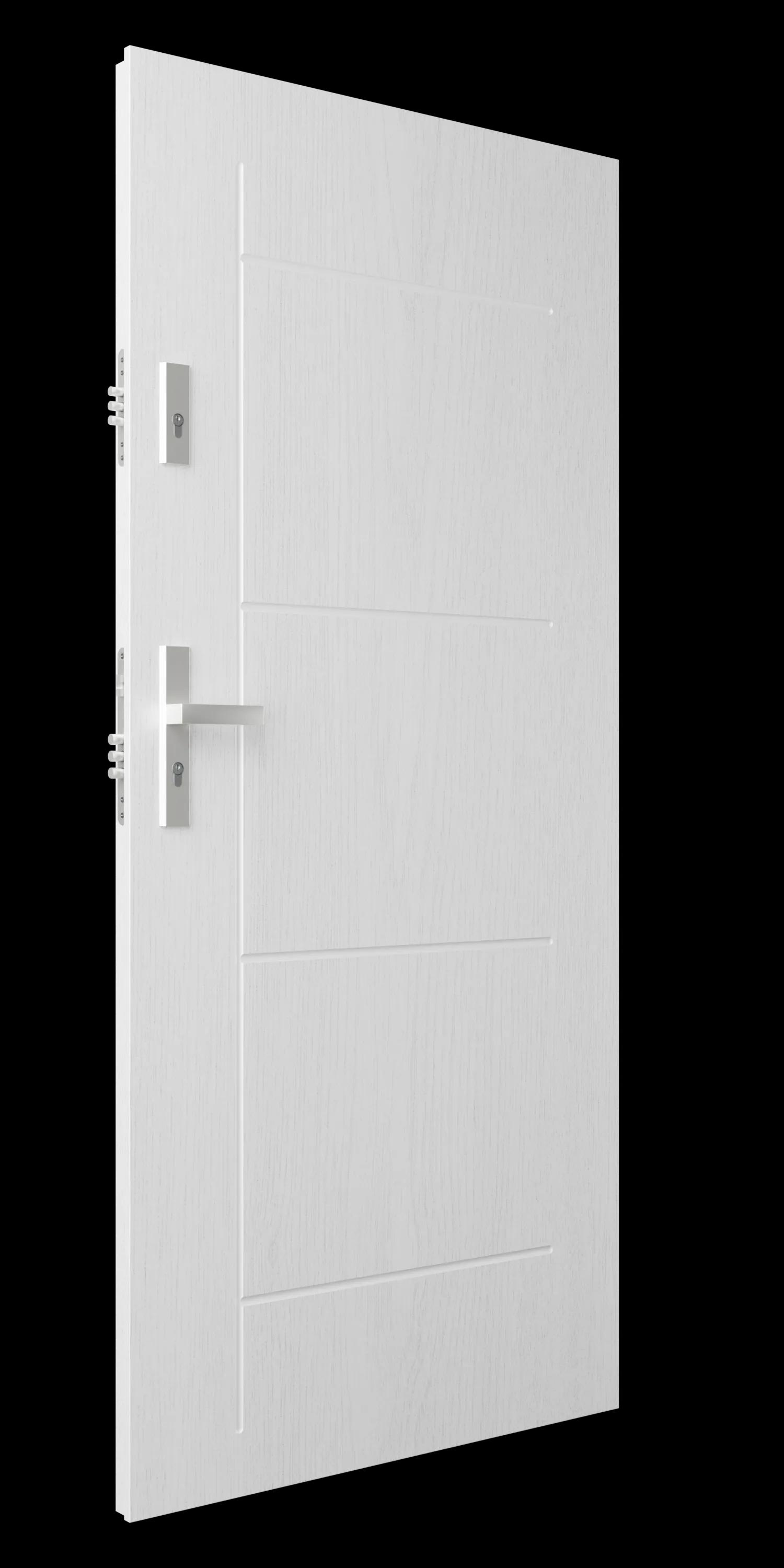 Zdjęcie przedstawia drzwi T53 biały drewnopodobny