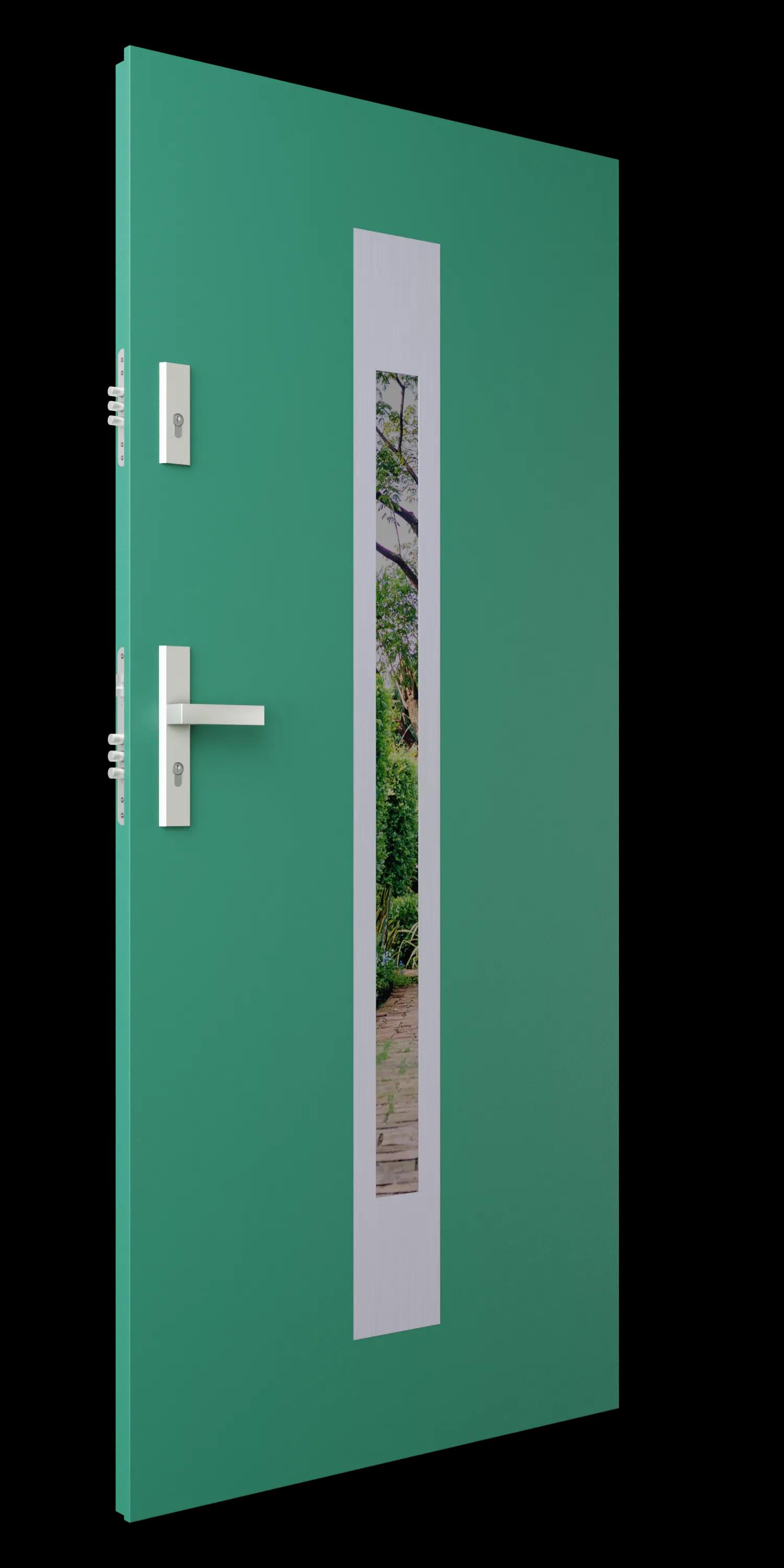 Zdjęcie przedstawia drzwi S33-G zielony struktura