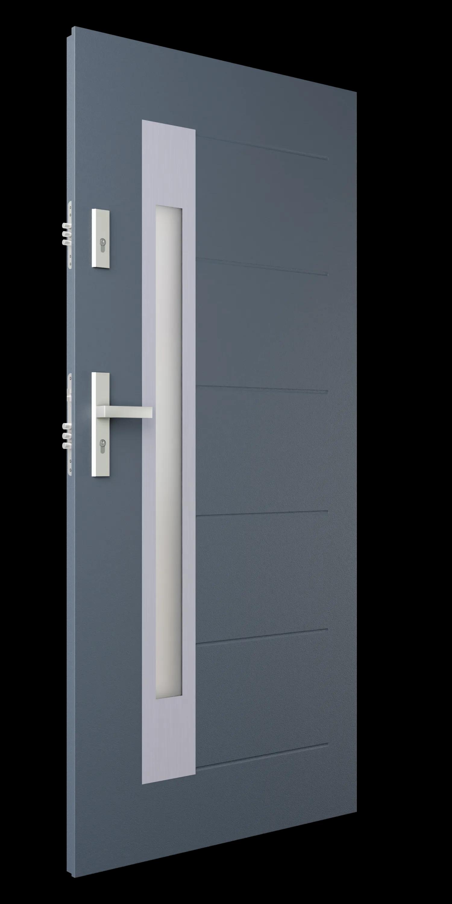 Zdjęcie przedstawia drzwi S33-T60 antracyt