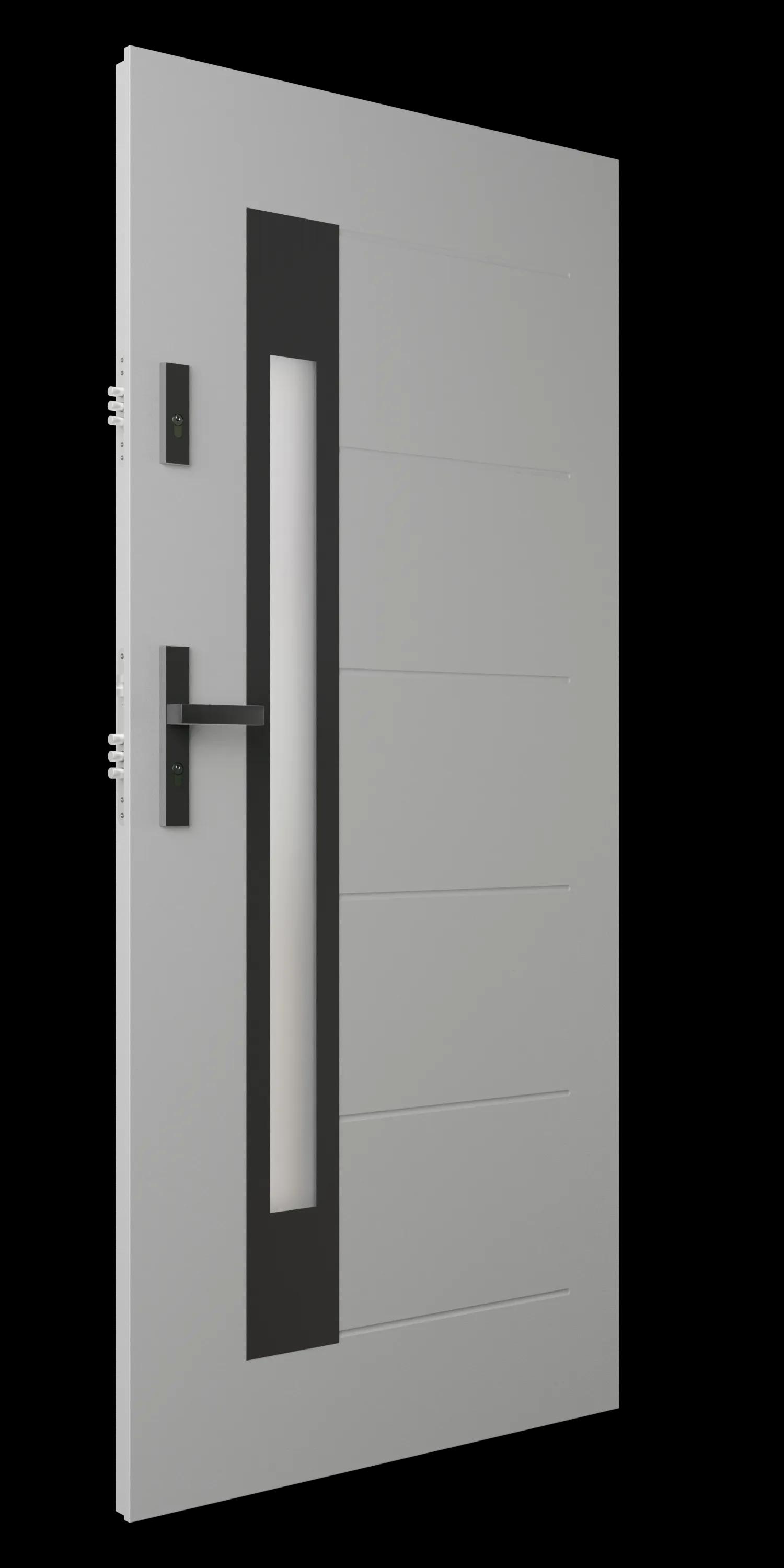 Zdjęcie przedstawia drzwi S33-T60 jasnoszary