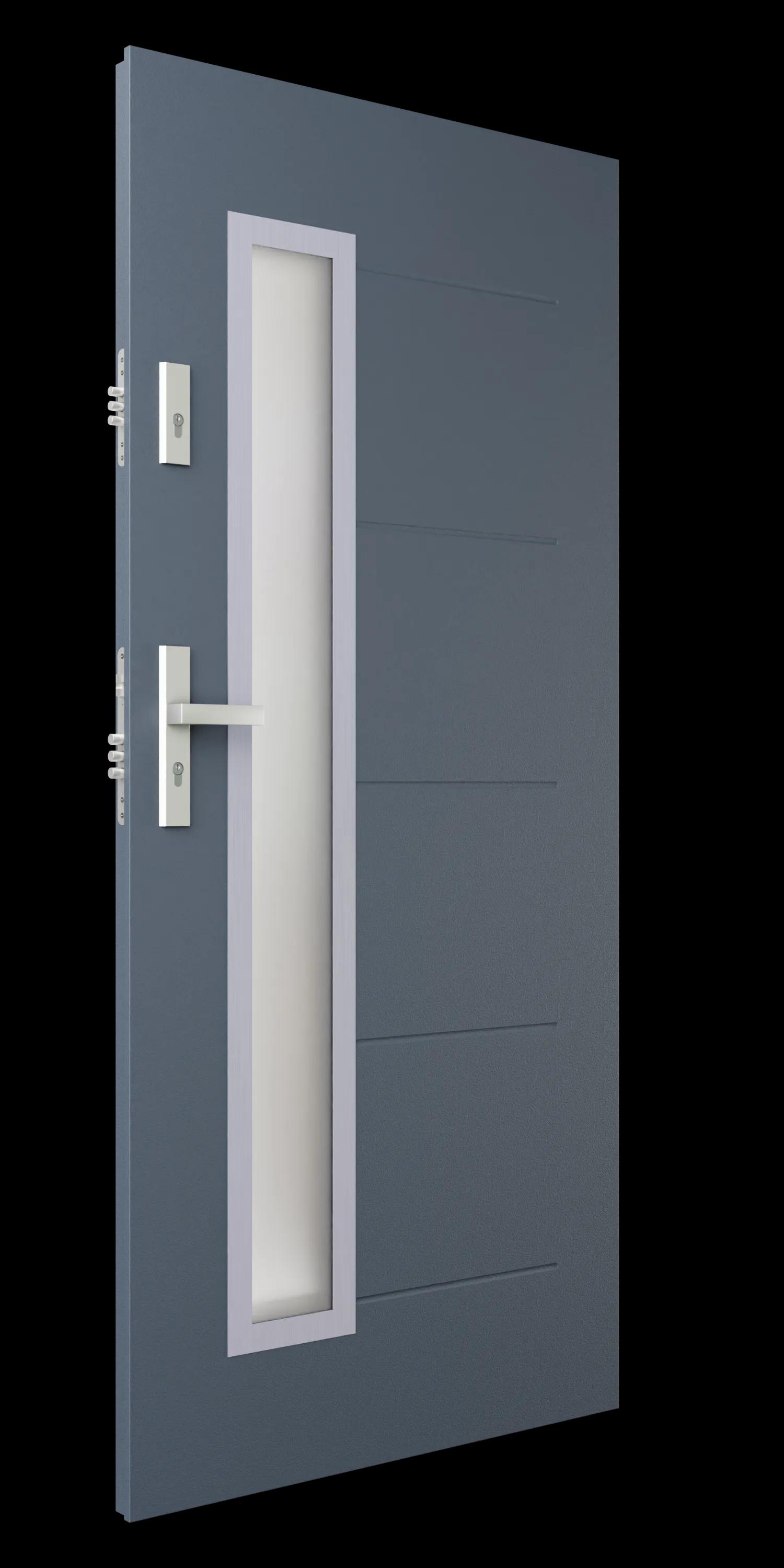 Zdjęcie przedstawia drzwi S34-T63 antracyt