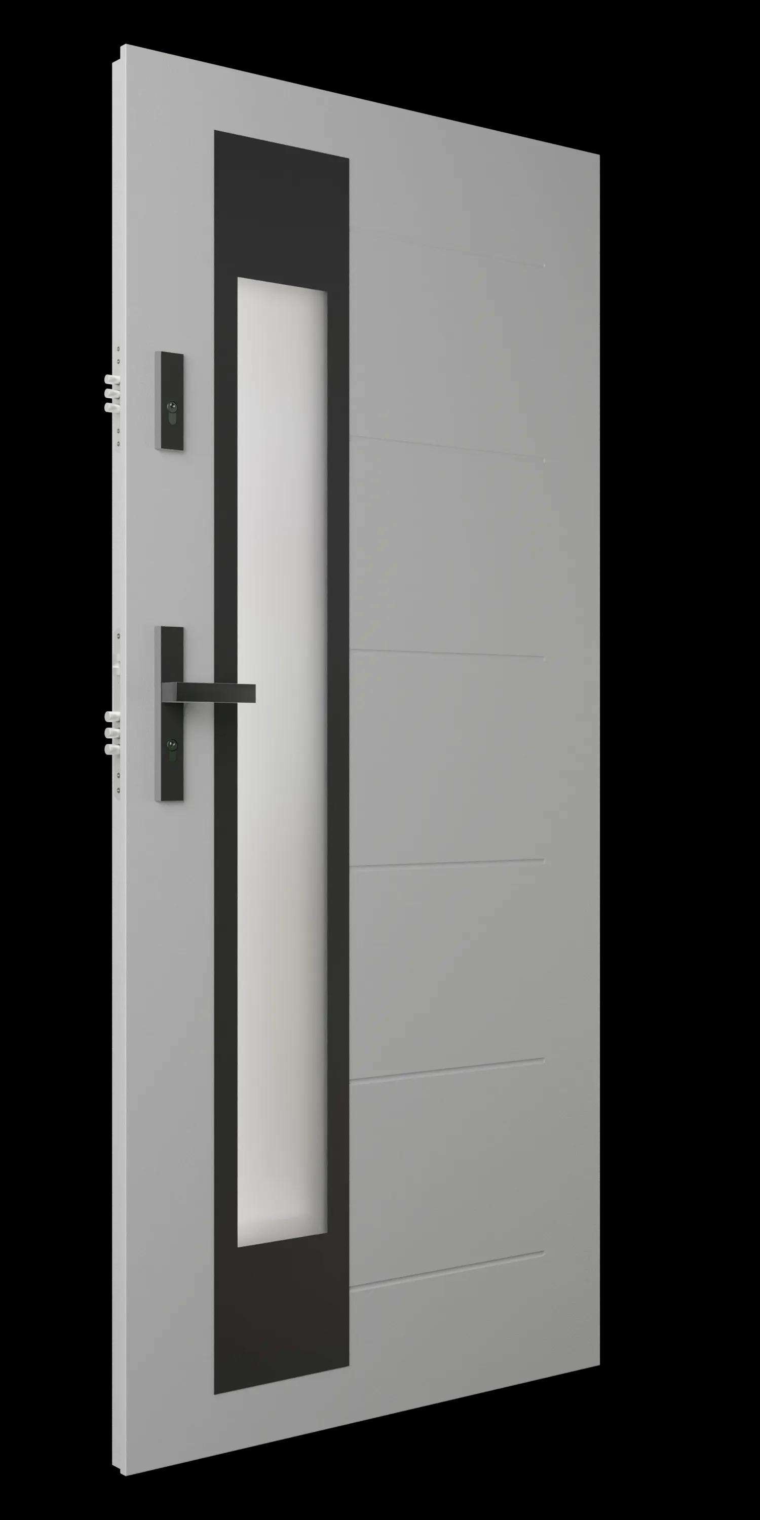 Zdjęcie przedstawia drzwi S50-T60 jasnoszary