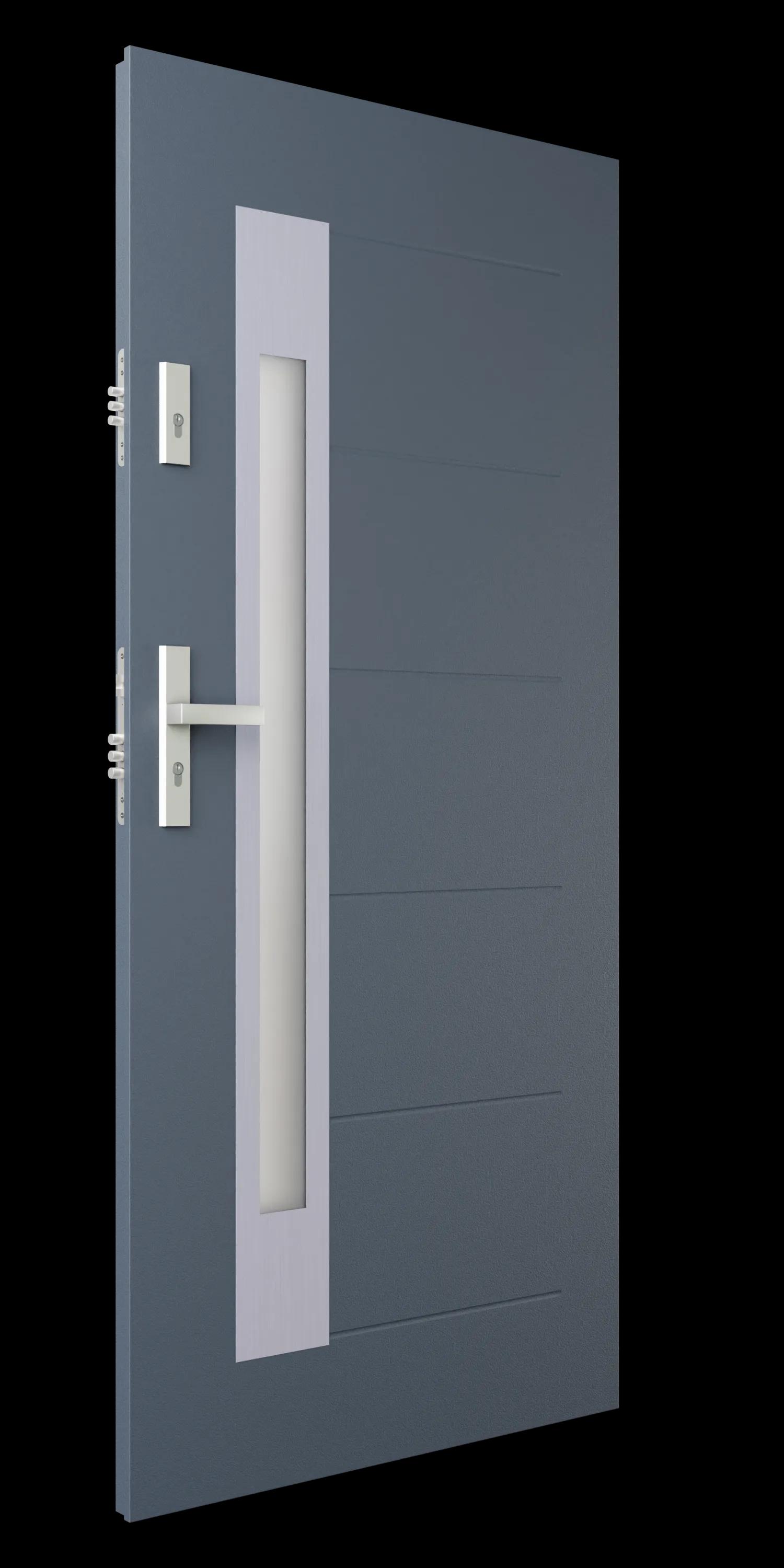 Zdjęcie przedstawia drzwi S53-T60 antracyt