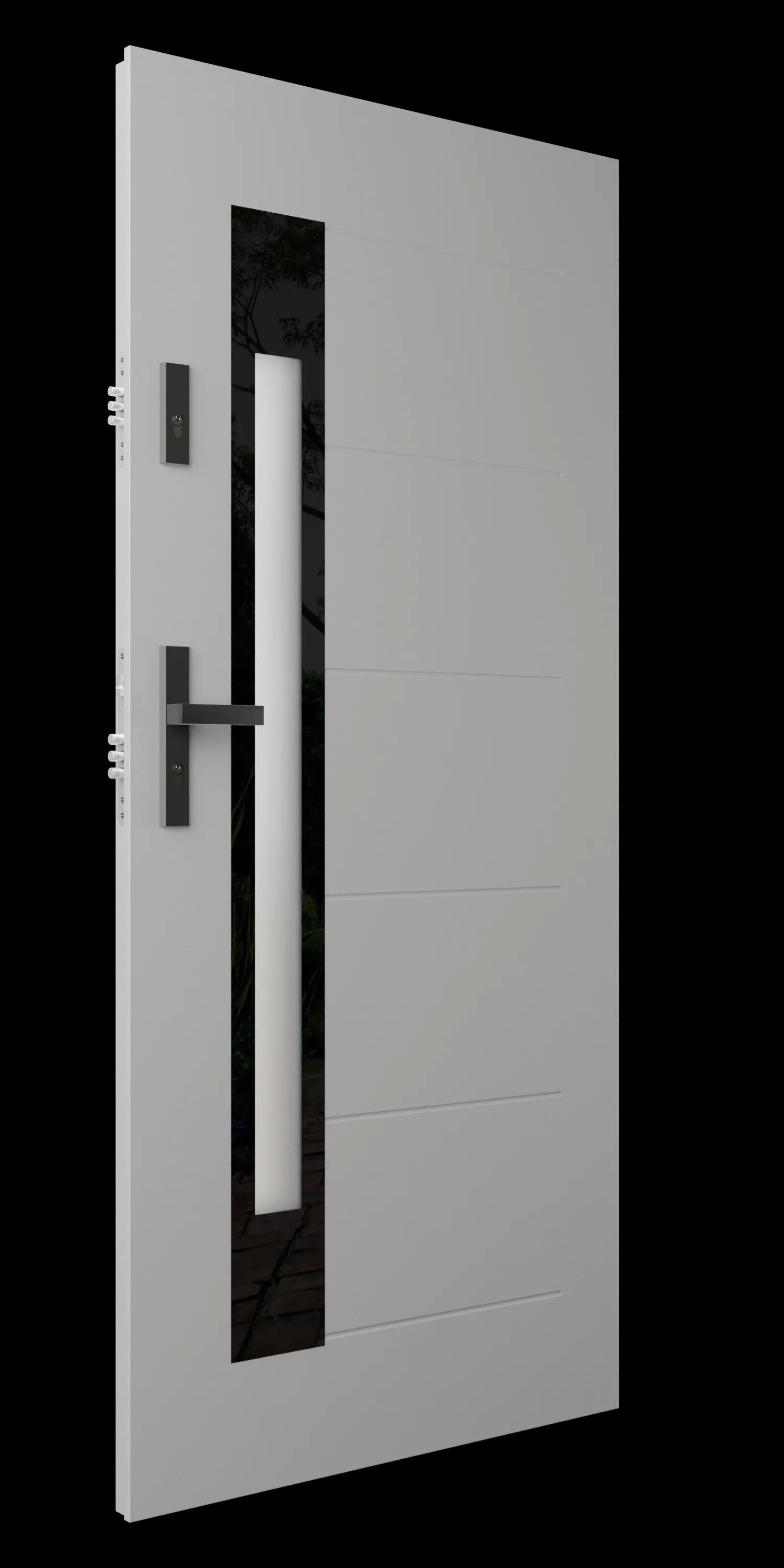 Zdjęcie przedstawia drzwi S81-T60 antracyt