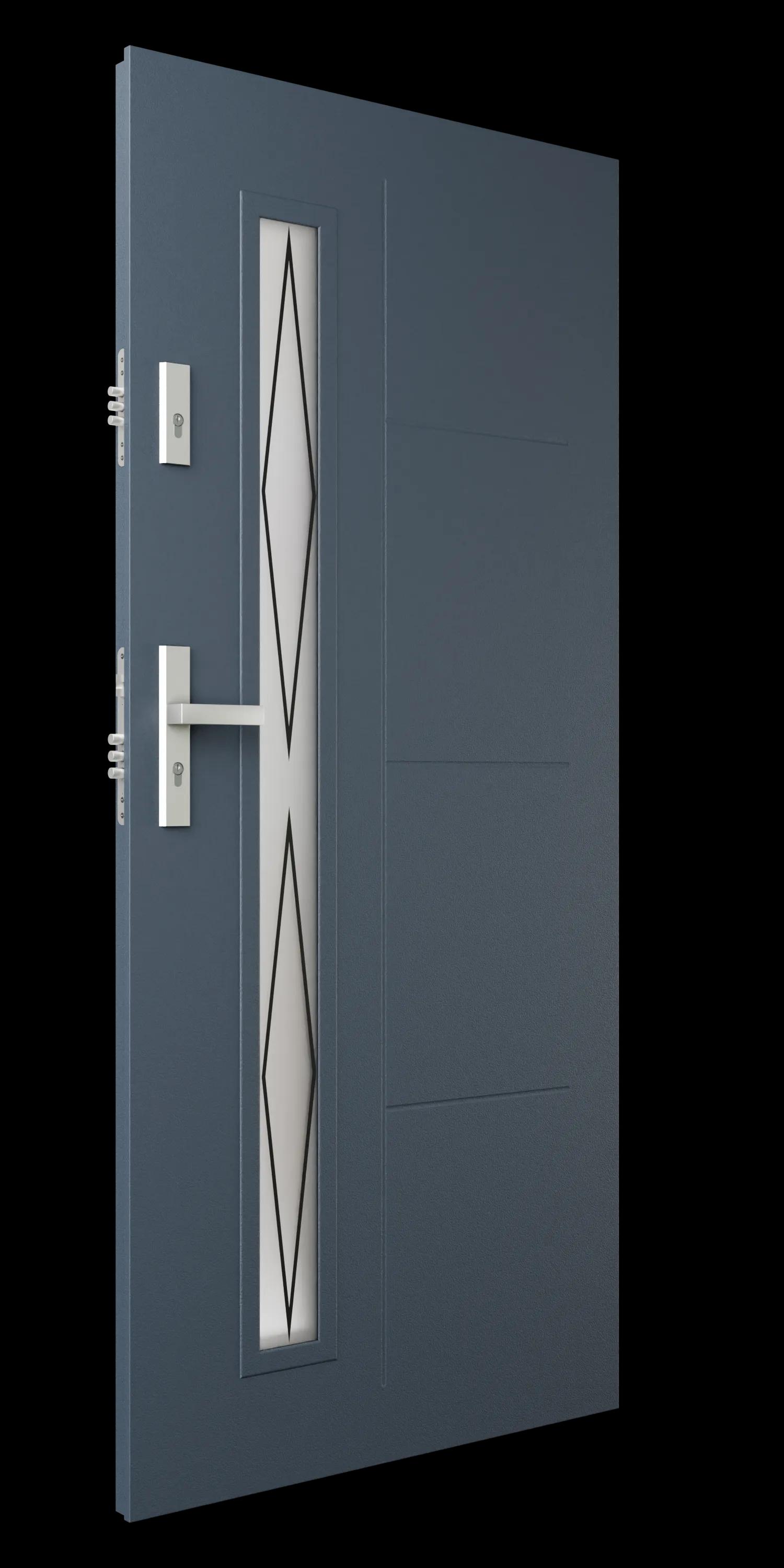 Zdjęcie przedstawia drzwi S90-T52 antracyt ciemny