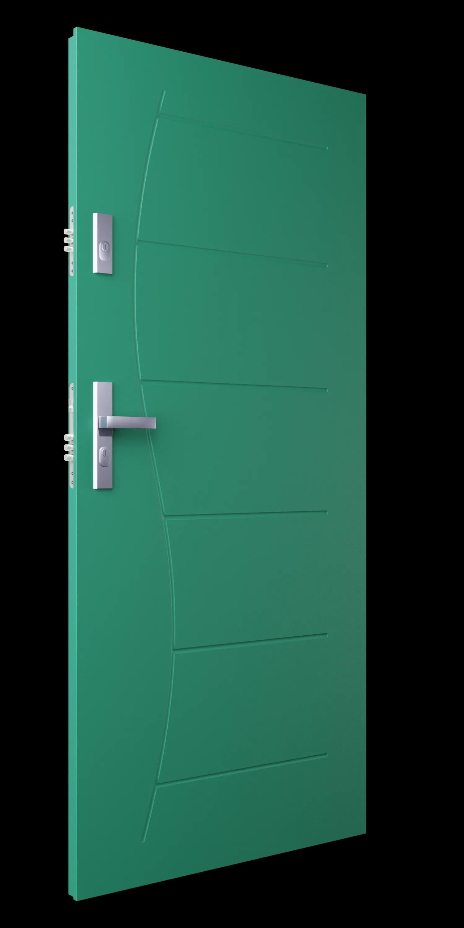 Zdjęcie przedstawia drzwi T43 zielony struktura