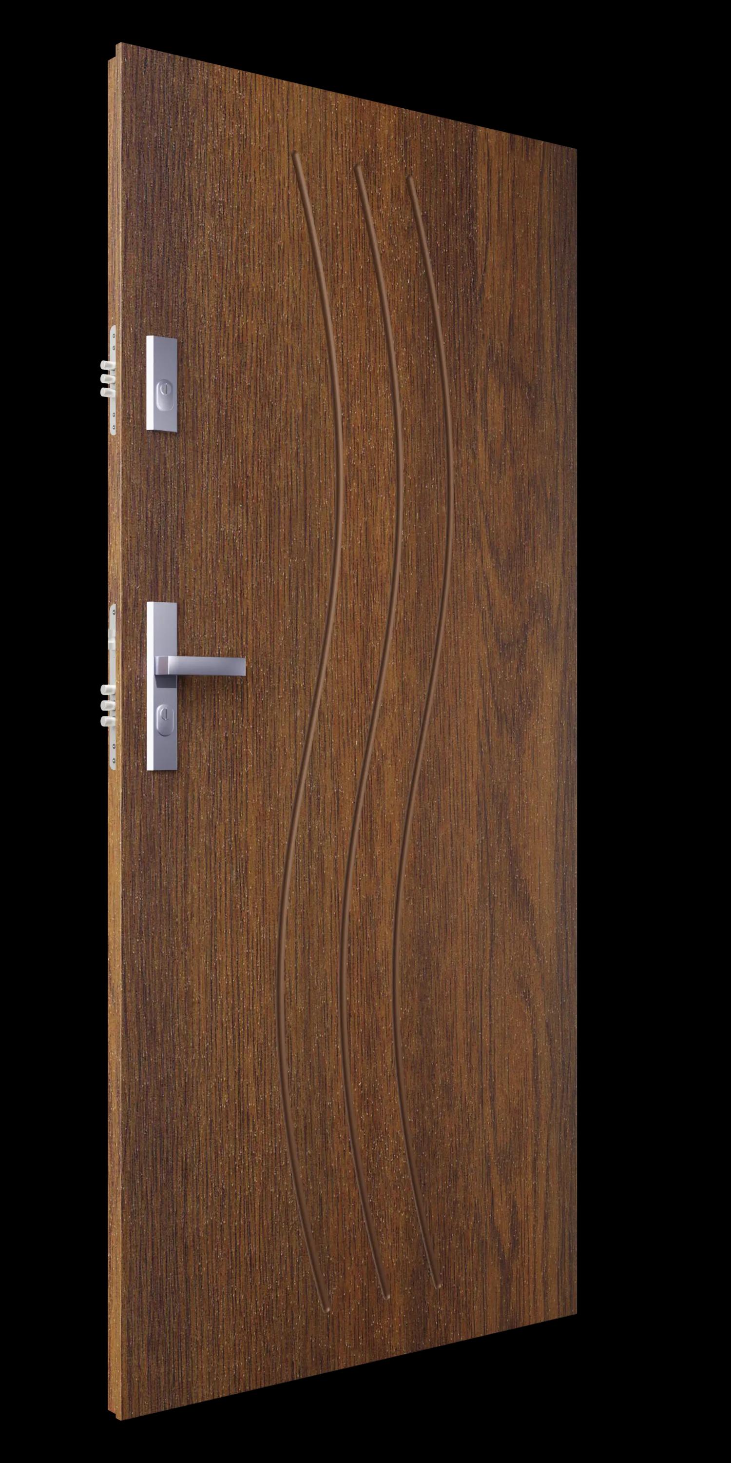 Zdjęcie przedstawia drzwi T48 ciemny orzech