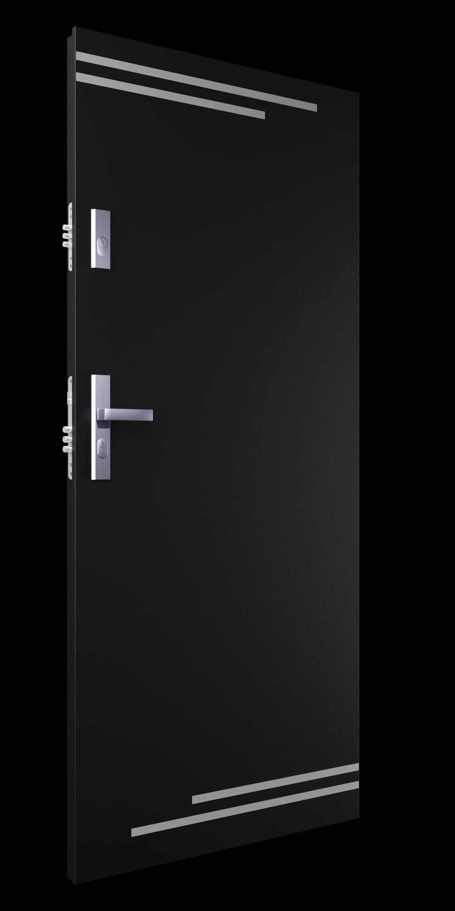 Zdjęcie przedstawia drzwi A11 czarny struktura